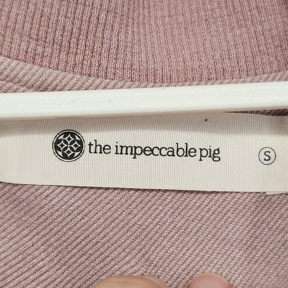 The Impeccable Pig Mauve Color-Block Chevron Bomb… - image 2